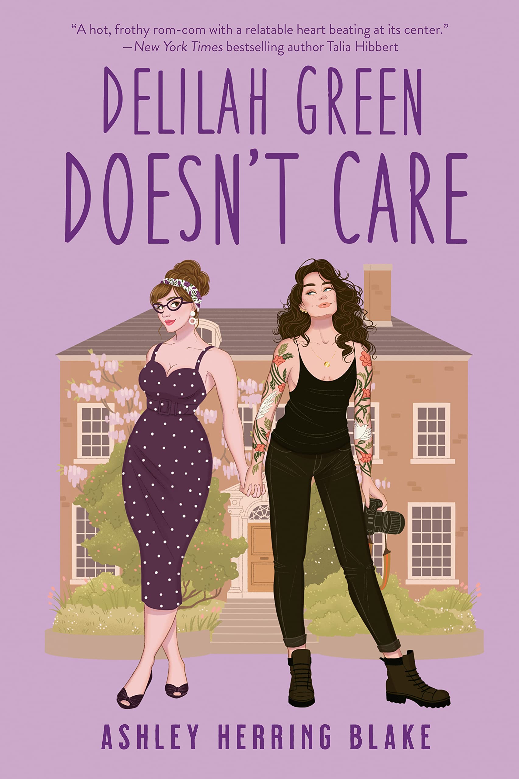 The book cover for Delilah Green Doesn't Care by Ashley Herring Blake