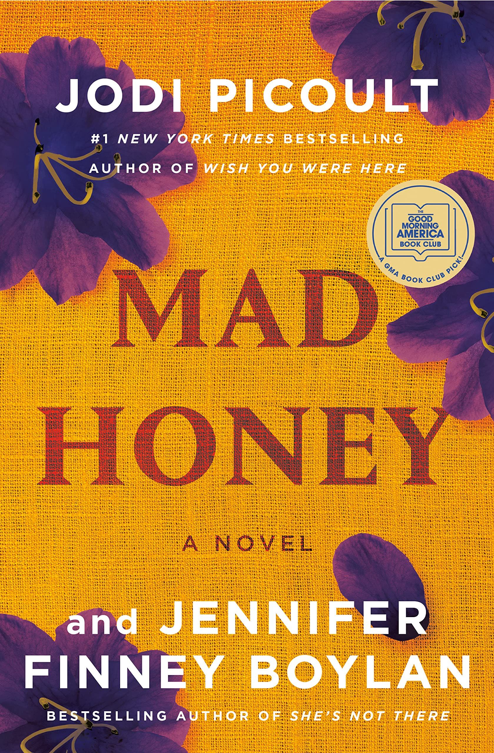 The book cover for Mad Honey by Jodi Picoult and Jennifer Finney Boylan