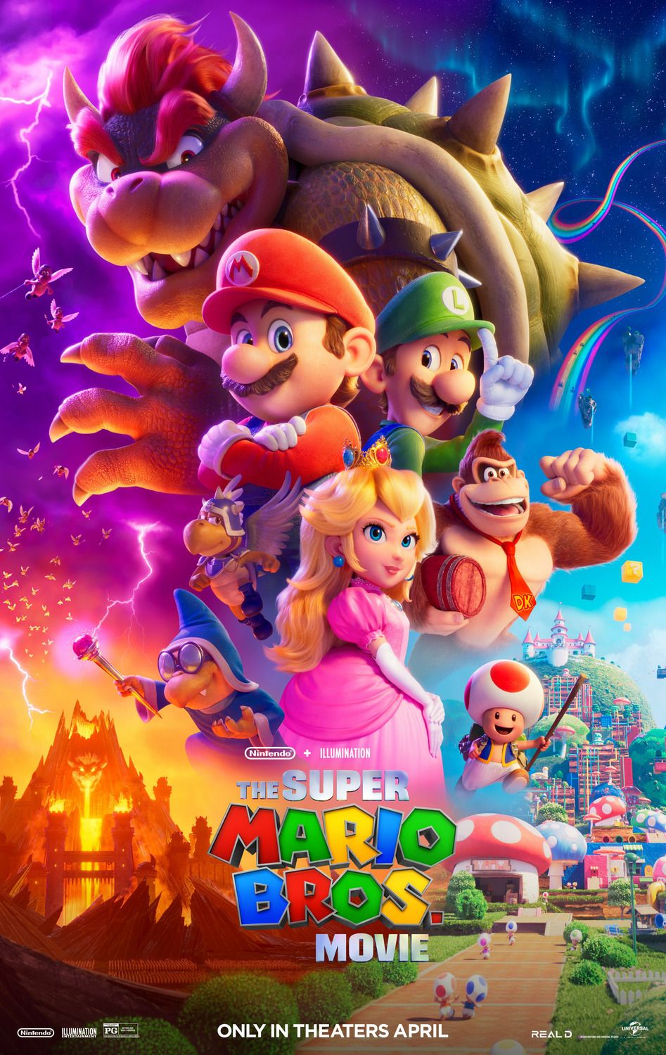 The poster for The Super Mario Brothers Movie