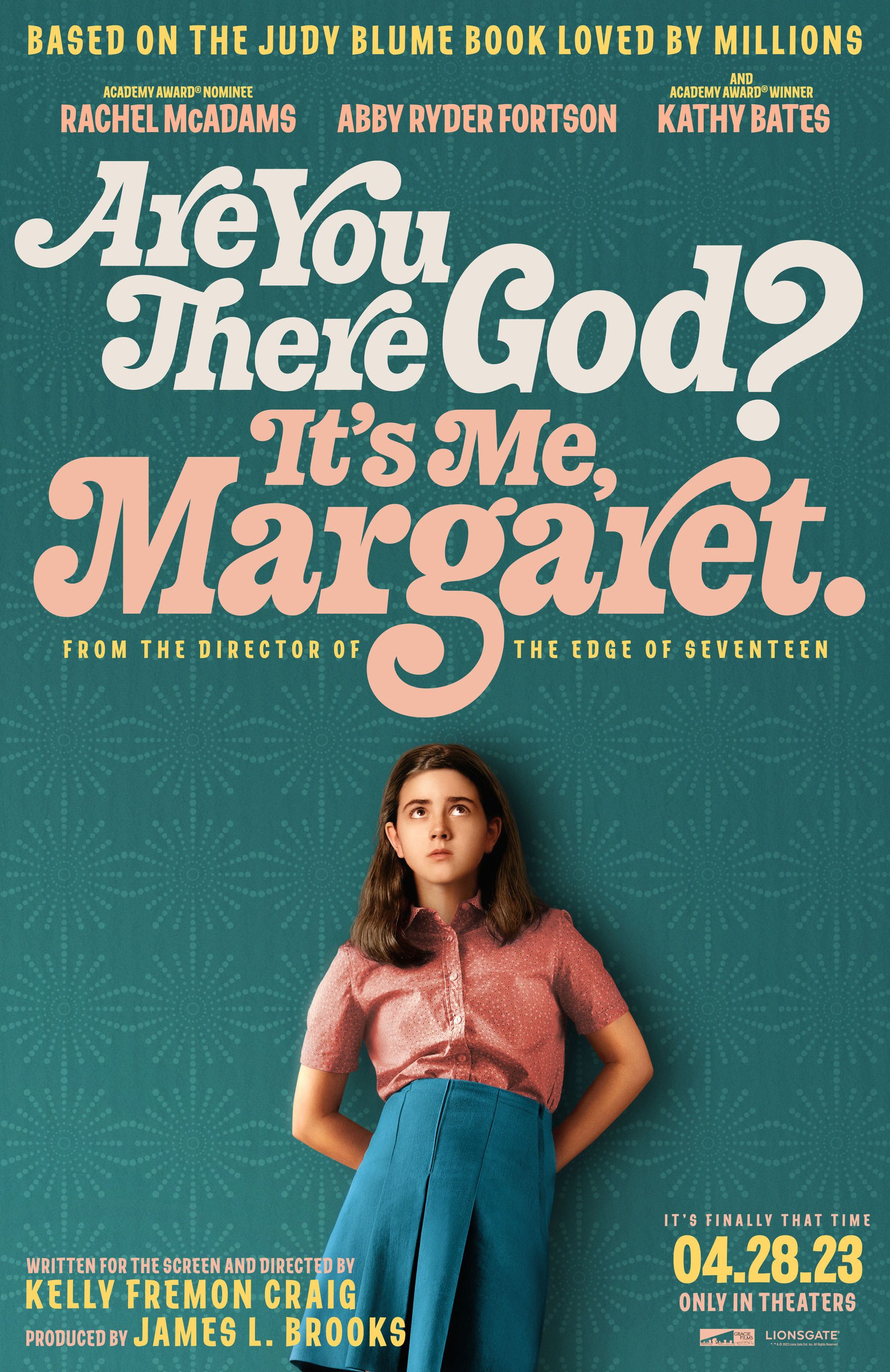 The movie poster for Are You There God? It’s Me, Margaret