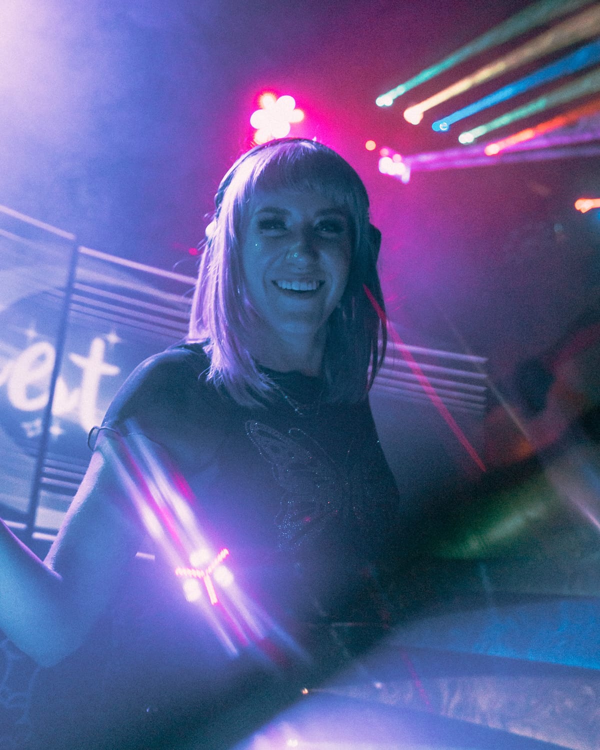 An image of the DJ priestess, Lauren Lofton.