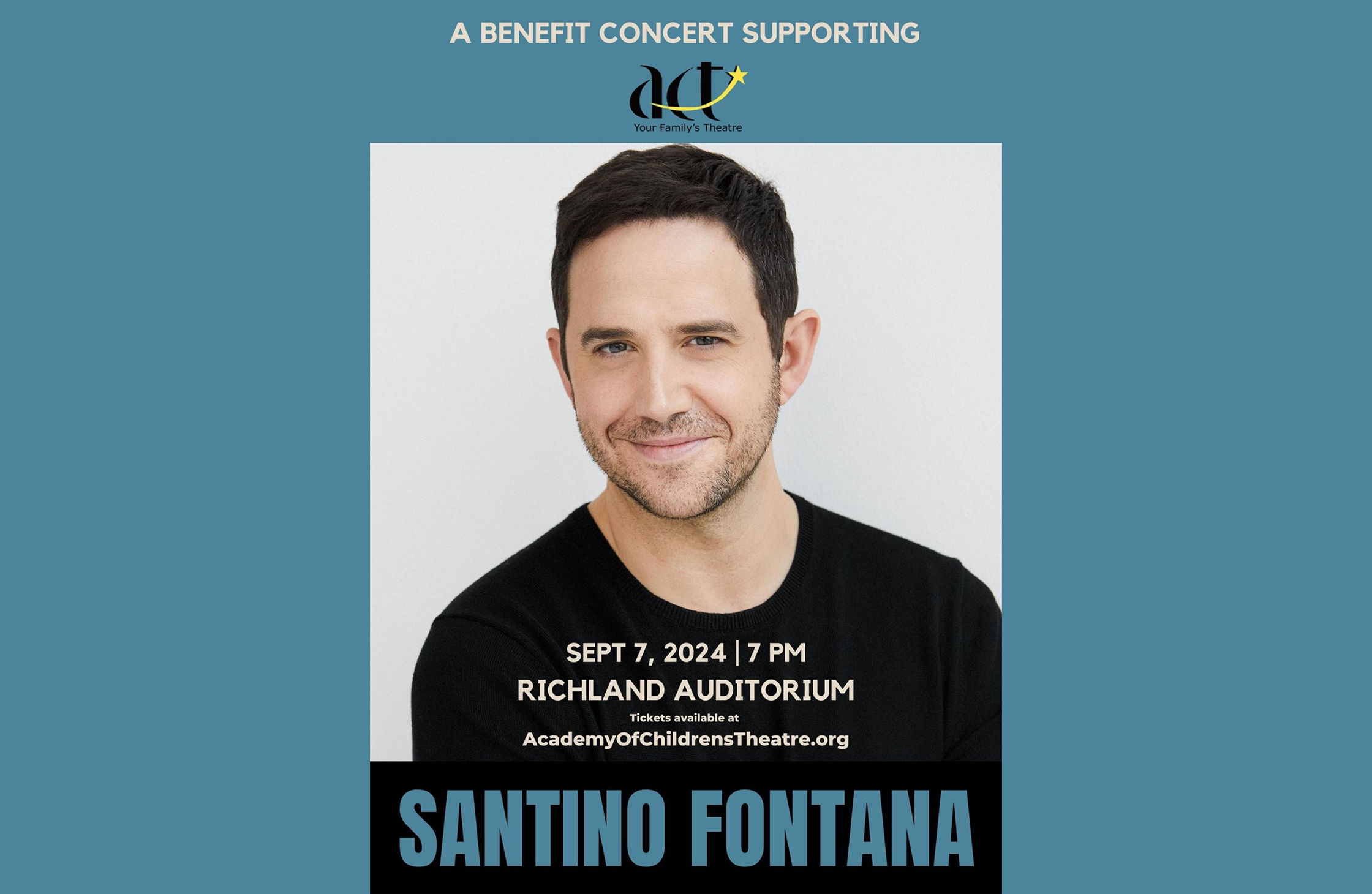 Broadway star Santino Fontana benefit concert for Academy of Children’s Theatre