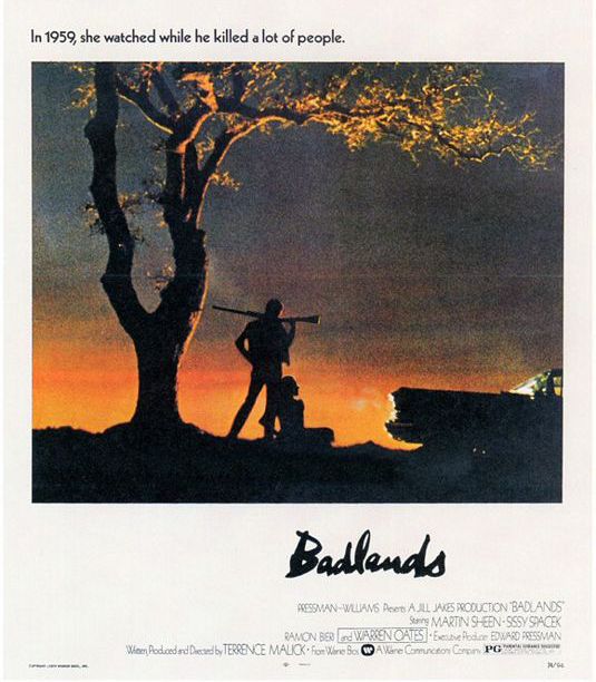 Get behind the wheel with a killer romance in Badlands (1973)